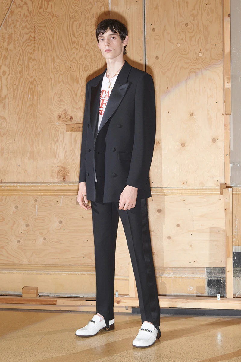 

XS-5XL New 2020 Men's clothing fashion GD hair stylist Catwalk Slim Designer Black Satin suit Suit plus size Singer costumes