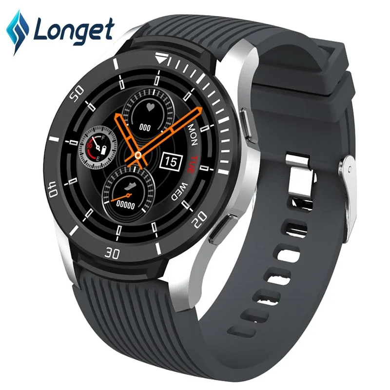 LONGET новинка Gt106 полностью сенсорные мужские Смарт часы кровяное давление