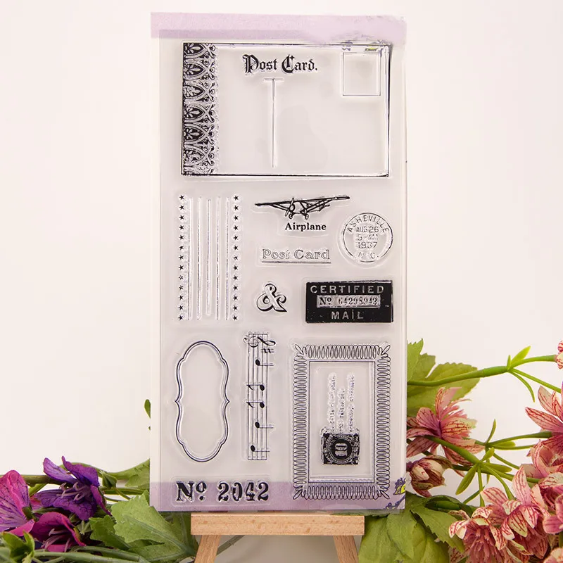 

New Stamps Scrapbook Paper Craft Scrapbooking Transparent Clear Rubber Stamp Handmade Decoration Craft Supplies Card Making