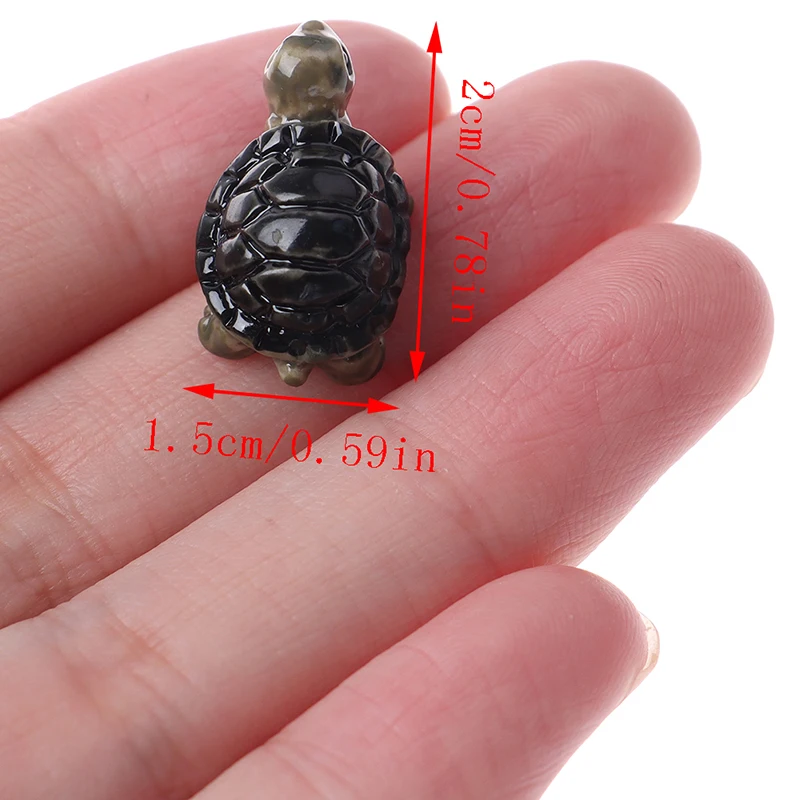

1pcs Tortoise Miniature Mini Tortoise Garden Ornament Miniature Plant Pots Fairy Micro Miniatures Foam Fairy Garden Supplies