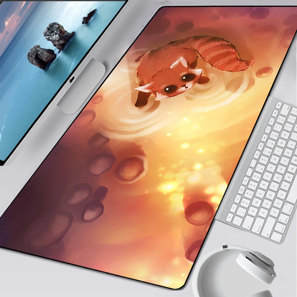 

Large Gaming Mouse Pad Computer Mousepad PC Gamer Mouse Mat Laptop Mausepad Cute Cartoon Fox Mouse Carpet Keyboard Mat Desk Pad