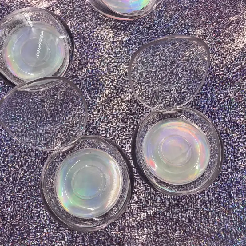 5D 25 мм норковые накладные ресницы упаковка прозрачный круглый ящик | Красота и