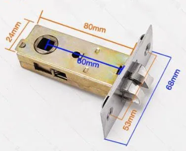 

Корпус замка для ванной комнаты, замок с одним язычком, шаг отверстия, 25 мм, 30 мм, 35 мм, 45 мм, 50 мм, 60 мм, 70 мм, фурнитура для дома