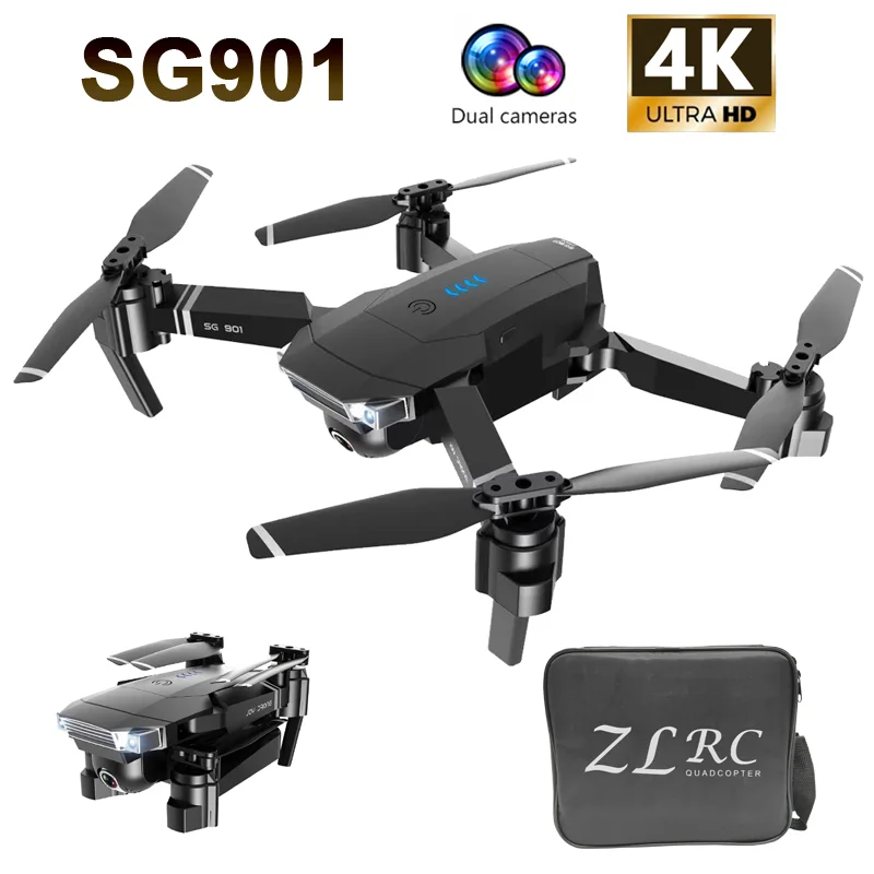 2020 Новый SG901 Дрон 1080P 4K высокой четкости двойная камера следуй за мной