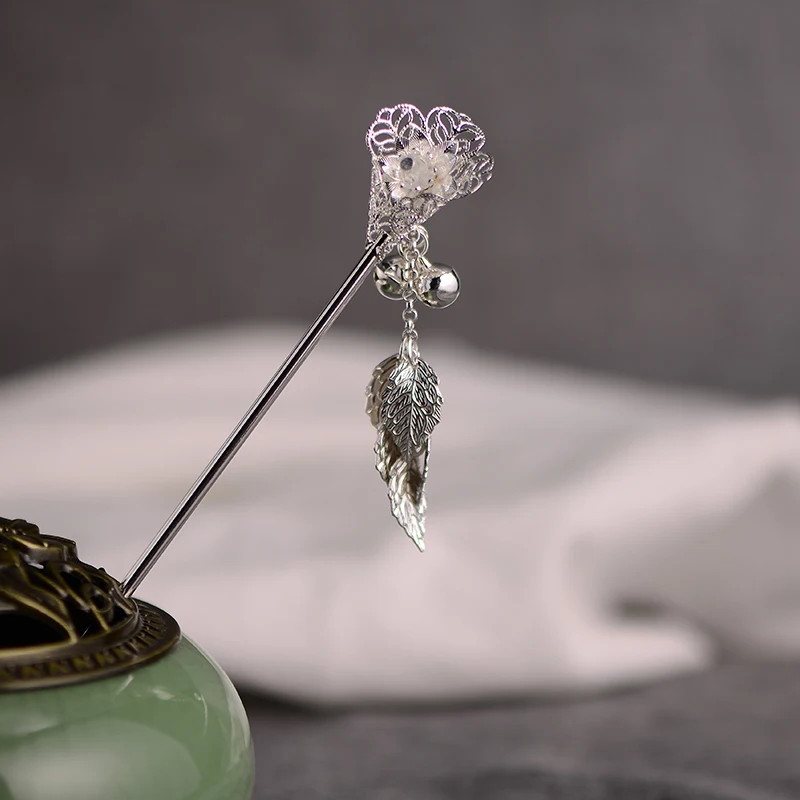 Заколки для волос Kanzashi Bell кисточка Шпилька, которая сотрясается при ходьбе в древнем стиле Hanfu шпилька китайский стиль головной убор Hanfu аксессуары для косплея