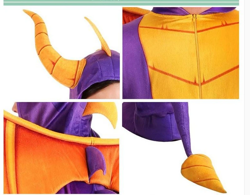 

IREK Animal Party Costume Adult Halloween Magic Pterodactyl Dinosaur Monster Cosplay Costume