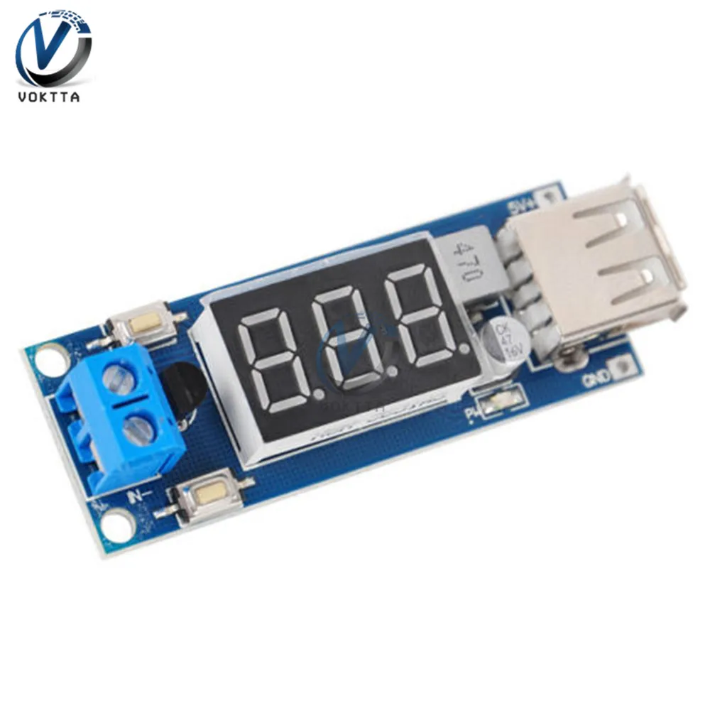 DC 4 5 40 В до 2A USB зарядное устройство светодиодный понижающий преобразователь