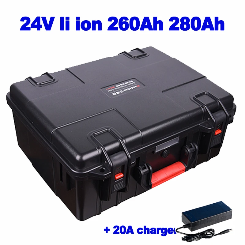 Литий ионная батарея 24v 260Ah 280Ah Батарея пакет пропеллер хранения солнечной
