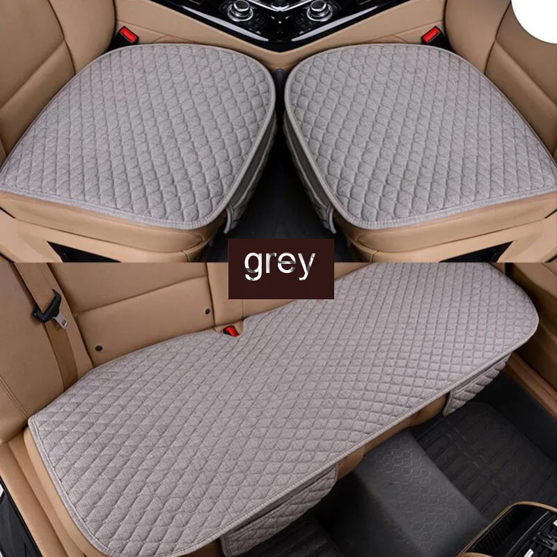 Всесезонные автомобильные чехлы для авто из льняной ткани на передние и задние