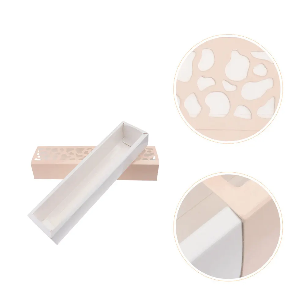 

20Pcs Decorative Biscuit Boxes Hollowed Dessert Cases Cake Wrapping Containers