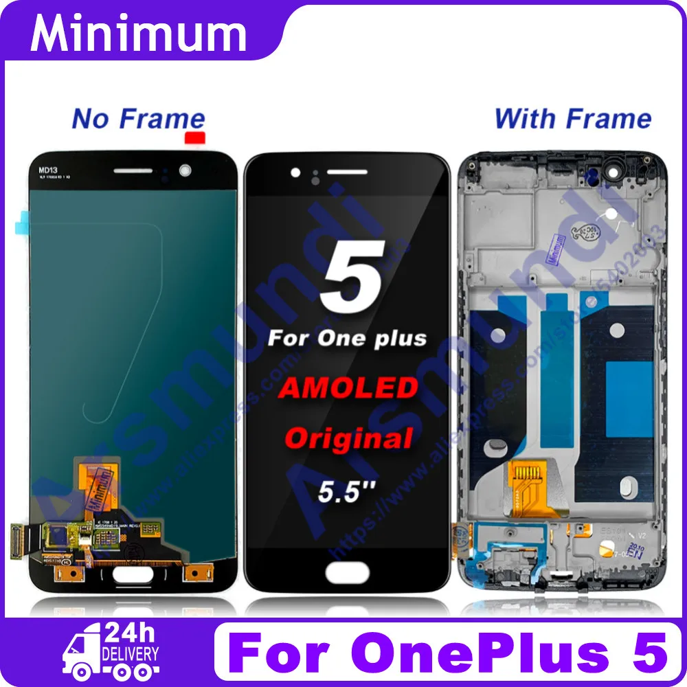 Оригинальный OLED-дисплей для OnePlus 5T One Plus 1 + A5010 ЖК-дисплей сенсорный экран