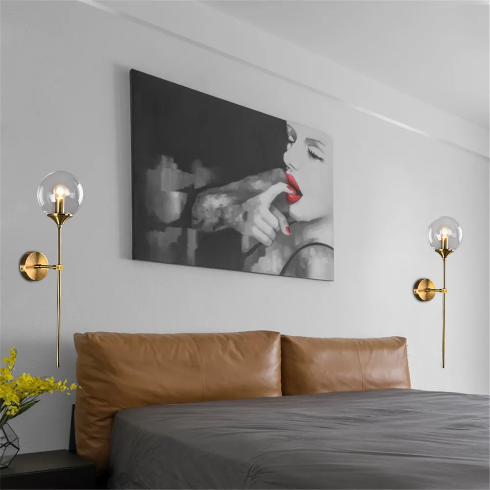 

Retro LED Wall Lamp Hotel Lobby Guest Room Living Room Bedroom Bedside Lamp Interior Decoration Home Lighting Creative Design