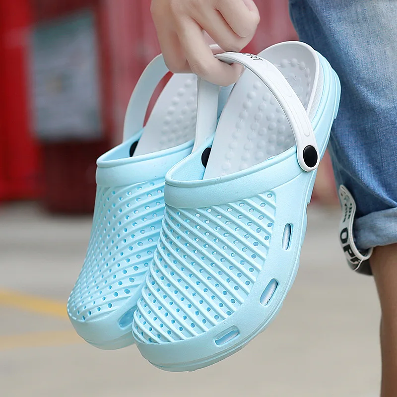 

Men's lightweight breathable women Beach Leisure Air Cushion Slipper men sandals Outdoor sports foam runner flat sandals