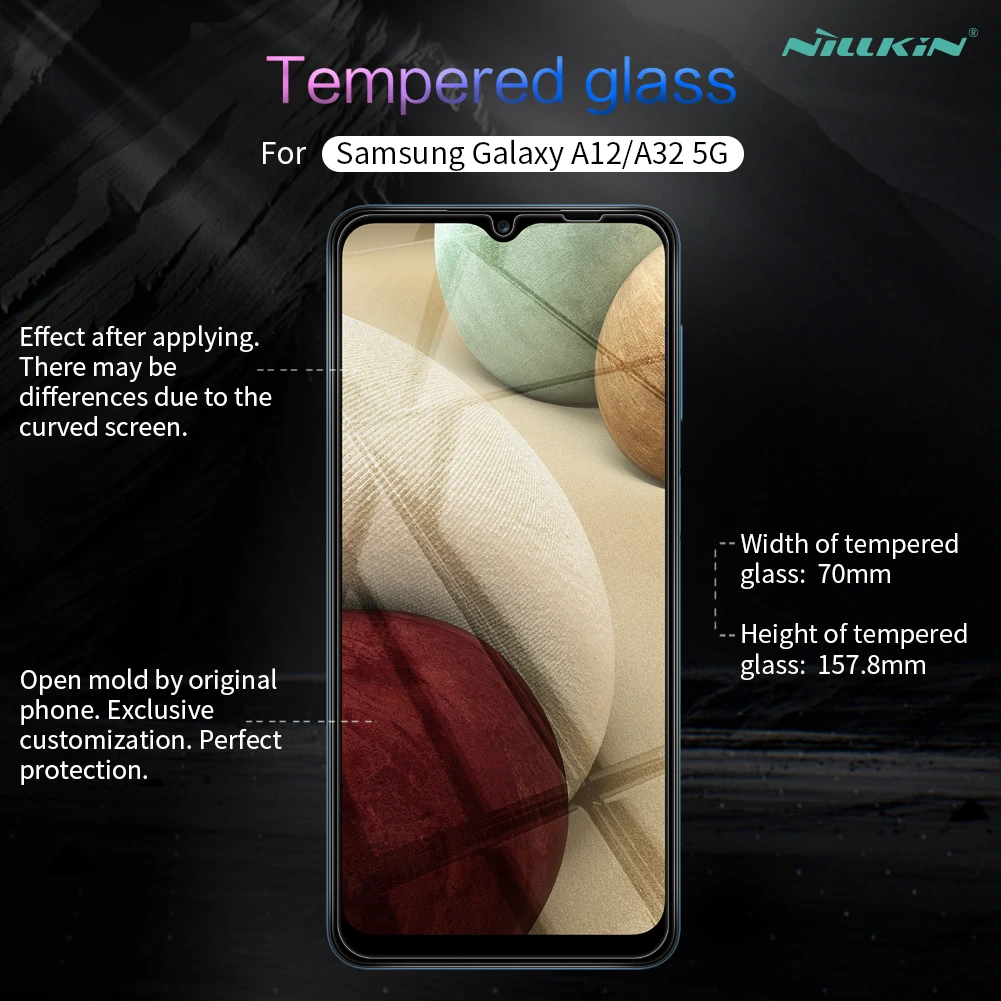 

NILLKIN Screen Protector for Samsung Galaxy A12 A32 5G Amazing H+Pro Anti-Explosion Glass Protect Film 0.2MM 9H Tempered Glass