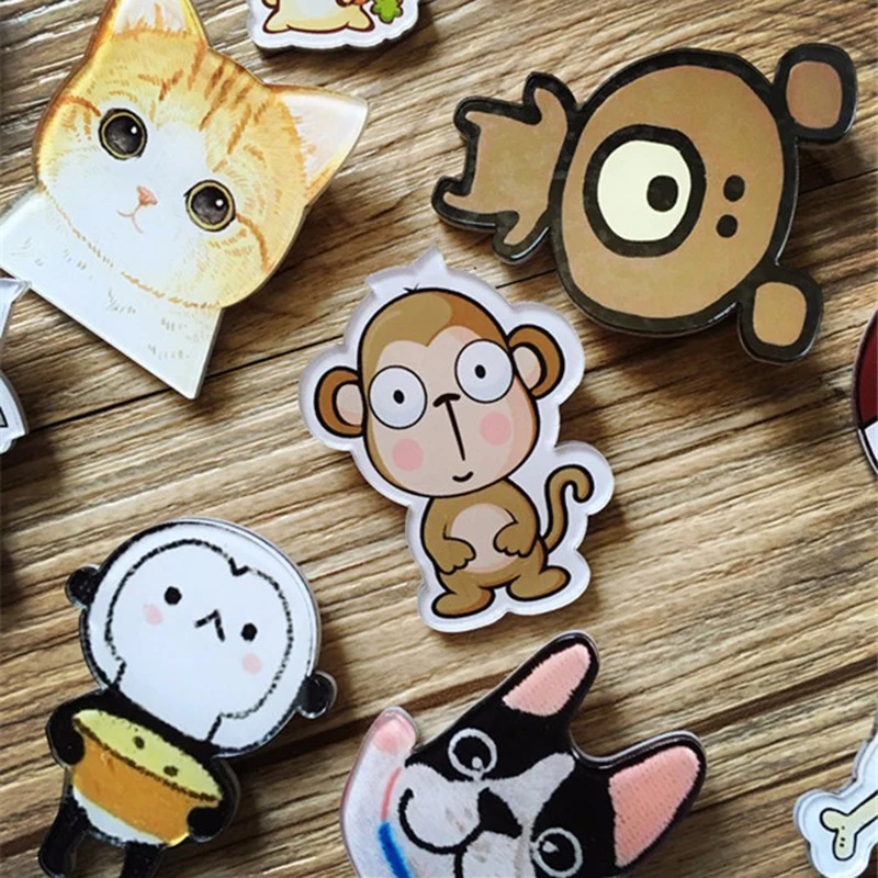 Брошь Булавки Броши для Женщин Акриловые Бульдоги Хаски Оптовая Мода Шарм Костюм