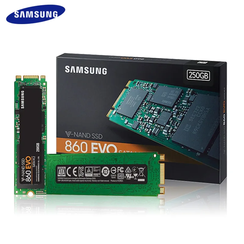 SAMSUNG SSD 860 EVO M.2 250 ГБ 500 Гб ТБ Внутренний твердотельный диск HDD TLC жесткий для