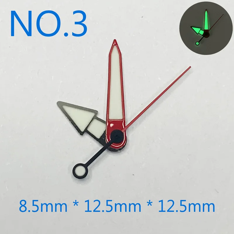 

NH35 NH36 Movement Pointer Watch Pointer Green Super Luminous Suitable For SEIK Parts For Wrist Watch Replace Accessories NO.3