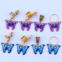 1pcs butterfly pendant zinc alloy color charms for jewelry making handmade diy bracelet anklet necklace accessories wholesale