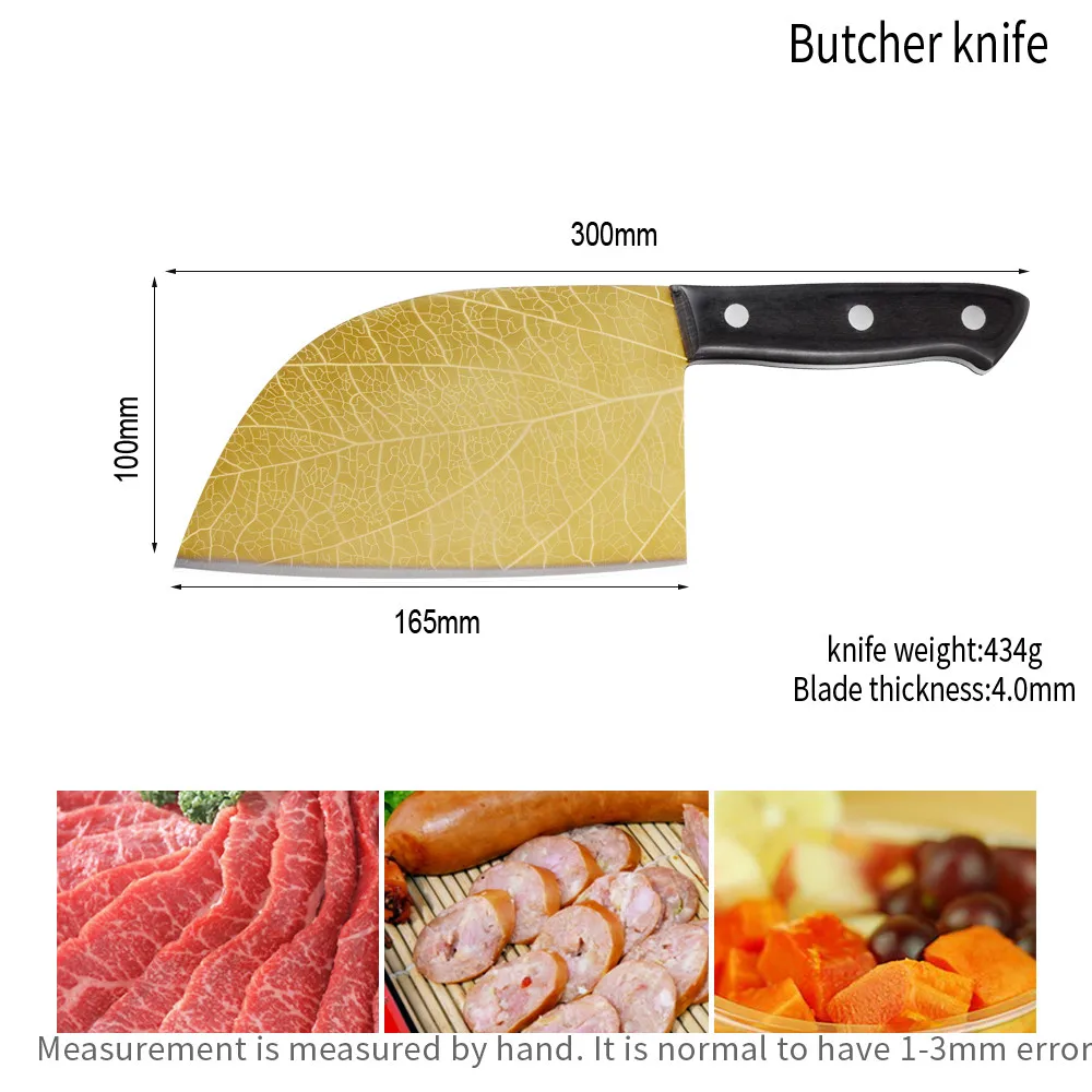 Нож из нержавеющей стали 7cr17 в виде листьев дамасской вены нож для кемпинга