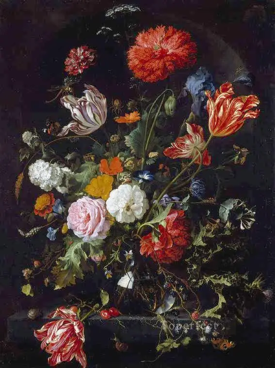 12 ручная роспись картины учителями колледжа-цветы Ян давиdsz de Heem Классическая-картина маслом на холсте