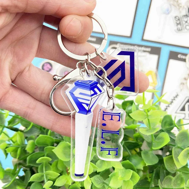 

TWICE MAMAMOO SJ SEVENTEEN Keychain Cartoon Album Acrylic Keyring Fans Gifts
