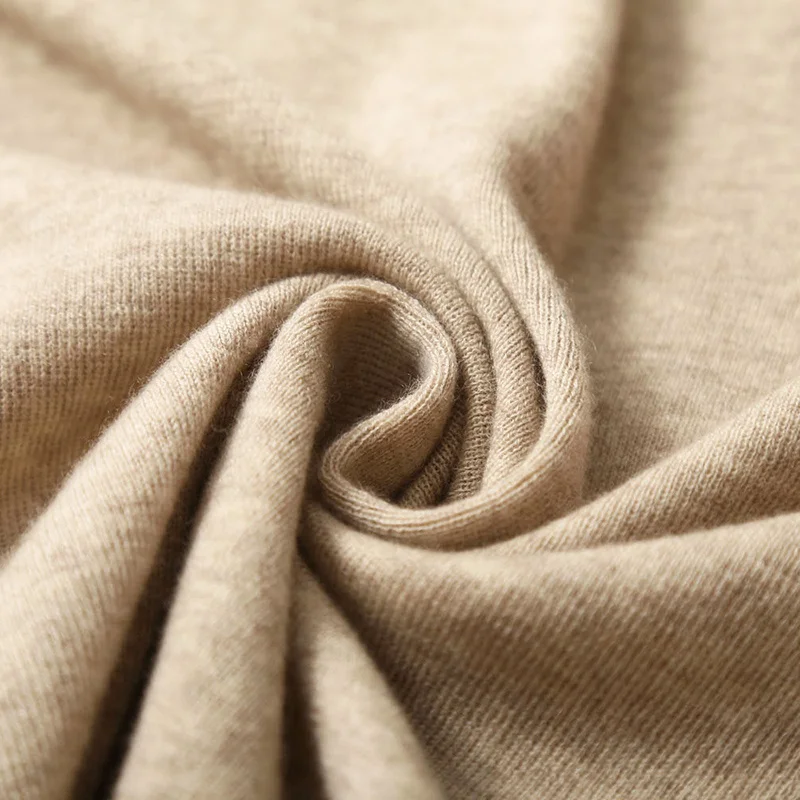 

2020 new autumn and winter worsted cashmere knit sweater with turtleneck pile cashmere sweater