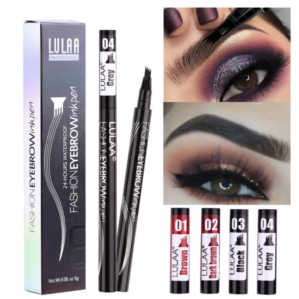 Карандаш для бровей 4 насадки стойкий водостойкий | Красота и здоровье