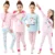 Весенне-осенние пижамы для девочек с рисунком кошки пижама с длинными рукавами и рисунком Совы Детская Хлопковая пижама Enfant Pijama Unicornio Infantil для детей от 2 до 7 лет - изображение