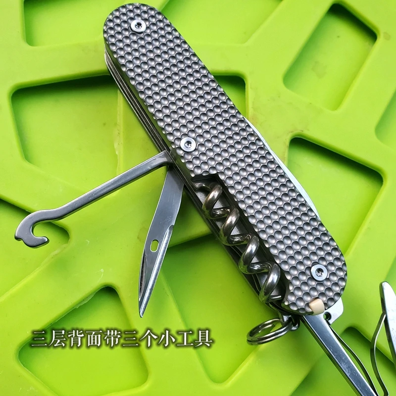 Складной нож из титанового сплава EDC карманный резец с полым лезвием для резки