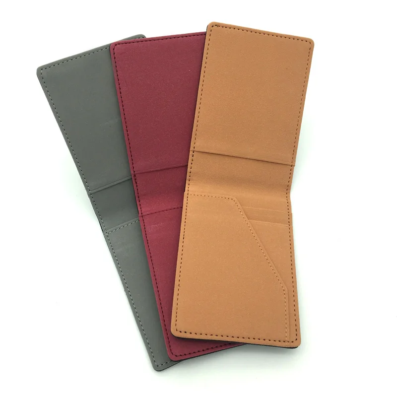 

New Fashion Men's Leather Money Clips Wallet Multifunctional Thin Man Card Purses Leather Luxury Card Holder Clutch Casual