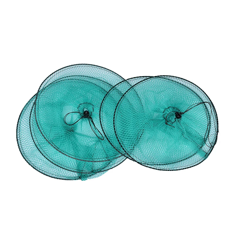 JETTING Складная круглая металлическая оправа нейлоновая сетка для краба рыбы