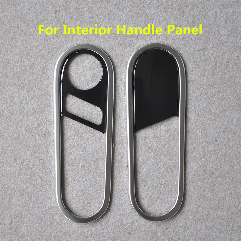For Handle Panel Черный интерьерный Декор AC для панели управления окон крышка ручка переключения наклейка ручка Литье отделка для Volkswagen Beetle 2013 - Название цвета: For Handle Panel