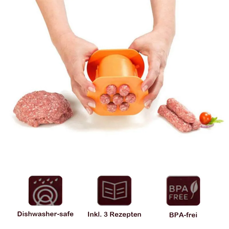 

Aluminum Grinding Machine Meat Sausage Hot Dog Hand Operated Beef Noodle Pasta Mincer Sausages Maker Gadgets Kitchen Tools