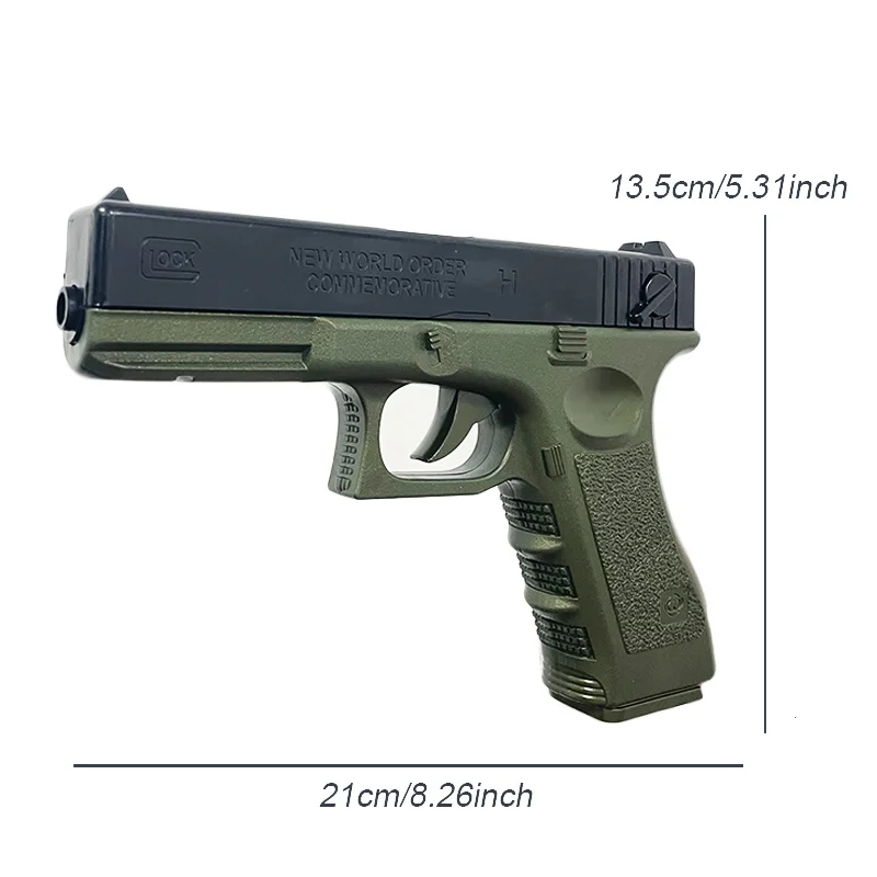 Ручной водяной гелевый шар игрушечный пистолет Glock с водяными пулями пластиковый
