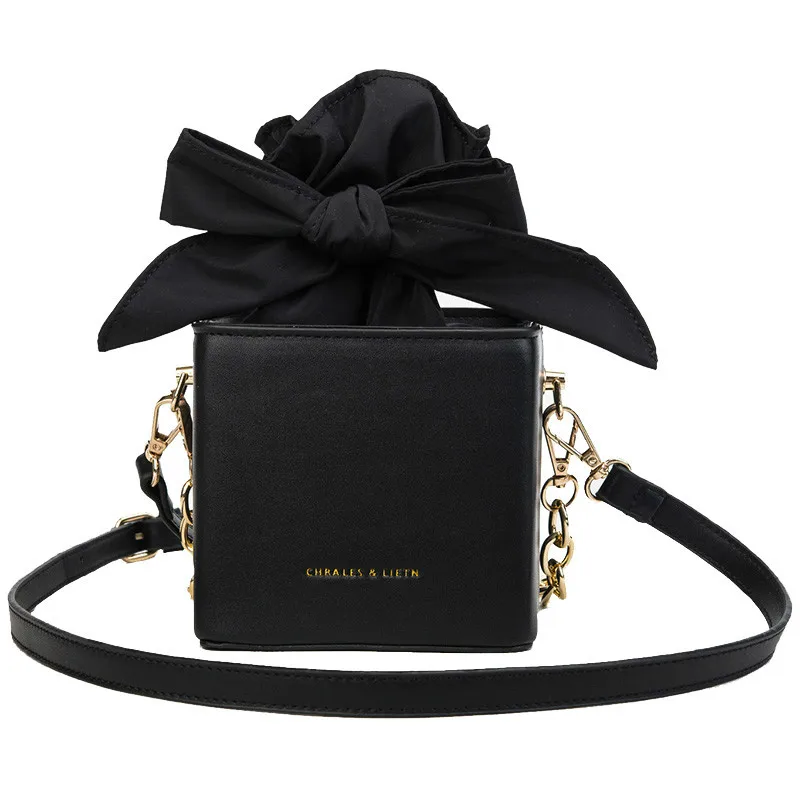

Women's Designer Handbag 2021 Fashion New High quality PU Leather Women Tote bag Bow Chain Shoulder Messenger bag Mini Box bags