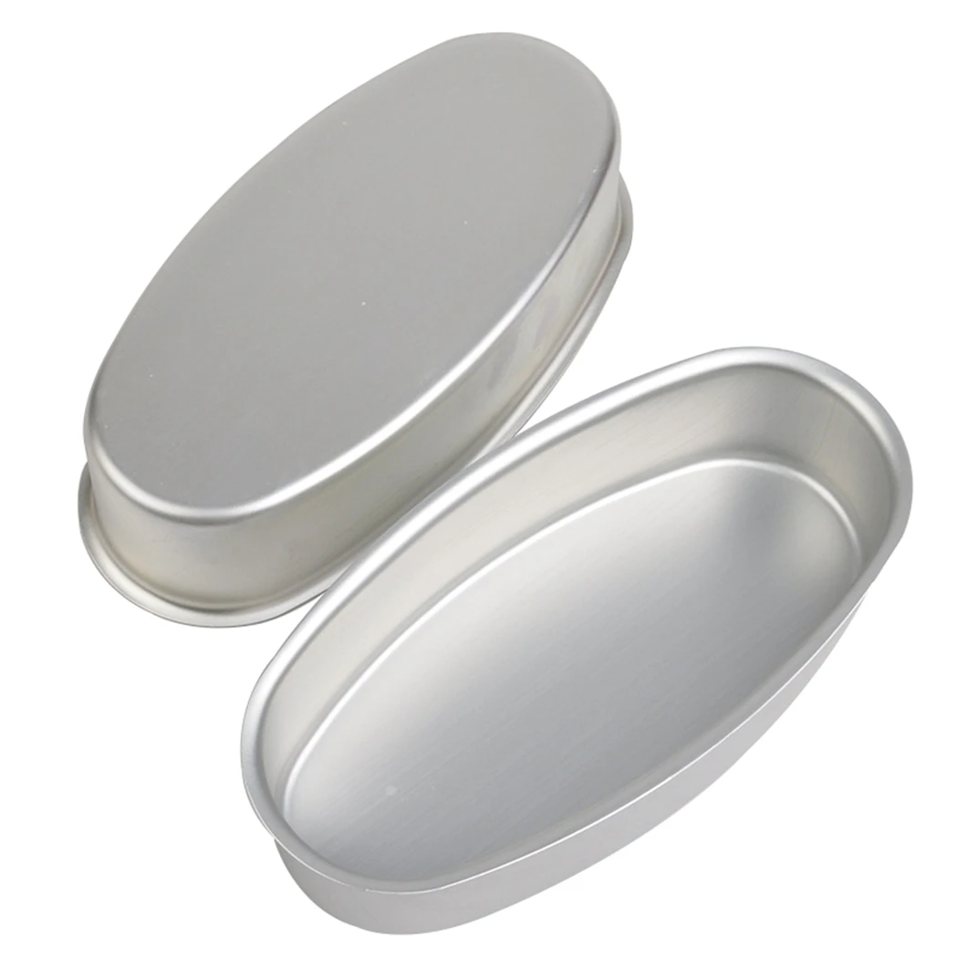 

Justdolife Aluminum Alloy Die Oval Shaped Cake Pan Creative Non-Stick Oval Cheesecake Mold Baking Cake Pan Bakeware Tool