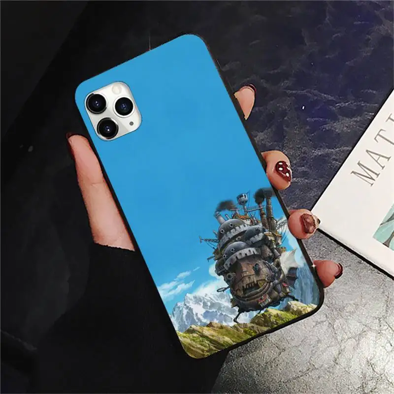 

Howls Moving Castle Phone Case for iPhone 11 12 pro XS MAX 8 7 6 6S Plus X 5S SE 2020 XR mini