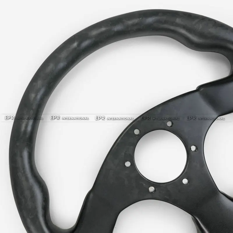Матовое Кованое карбоновое плоское рулевое колесо (диаметр 320 мм 6 болтов 70