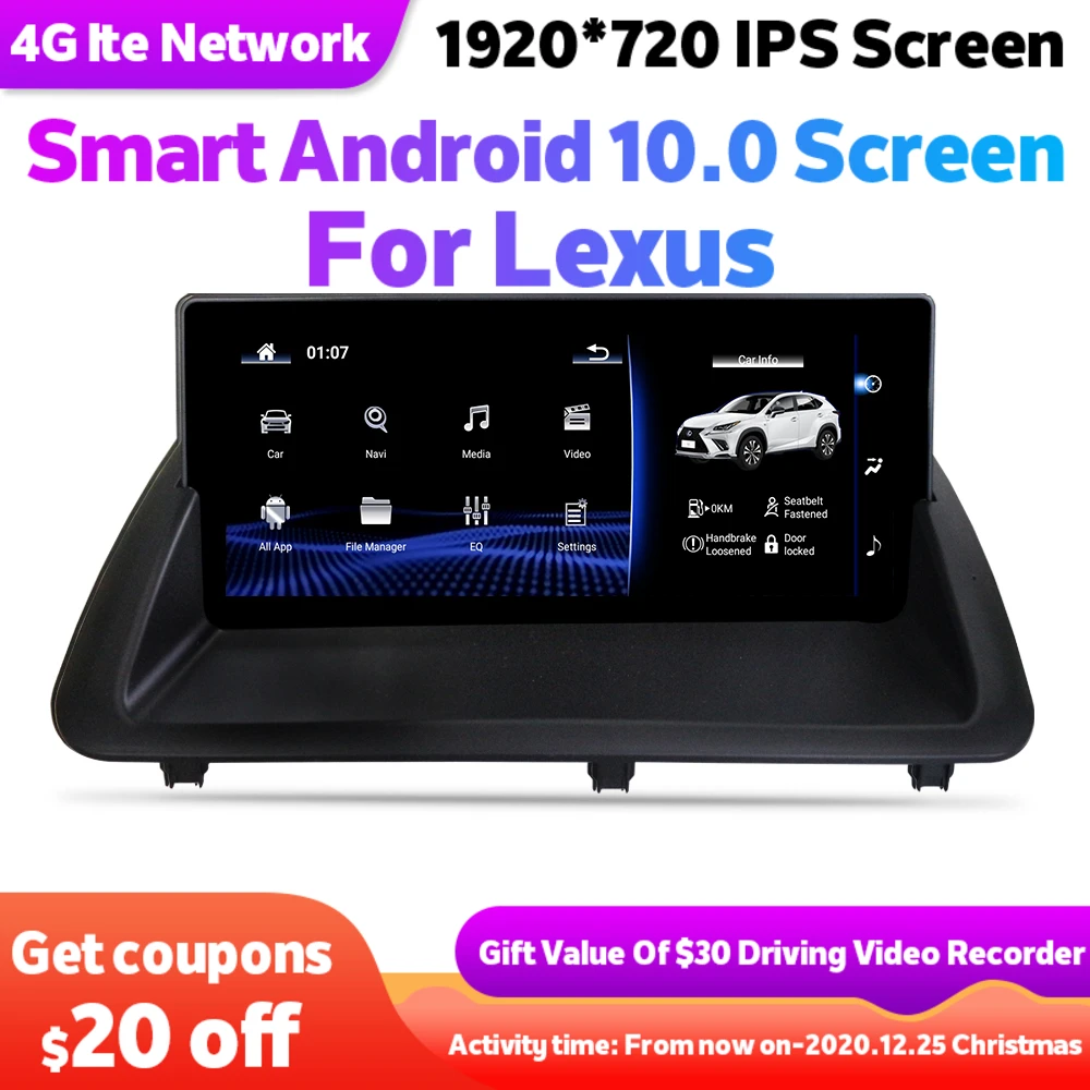 

Восьмиядерный Android 10,0 автомобильный мультимедиа для Lexus CT200h 2013 CT 200h Carplay GPS навигационный плеер Радио стерео 2 Din головное устройство