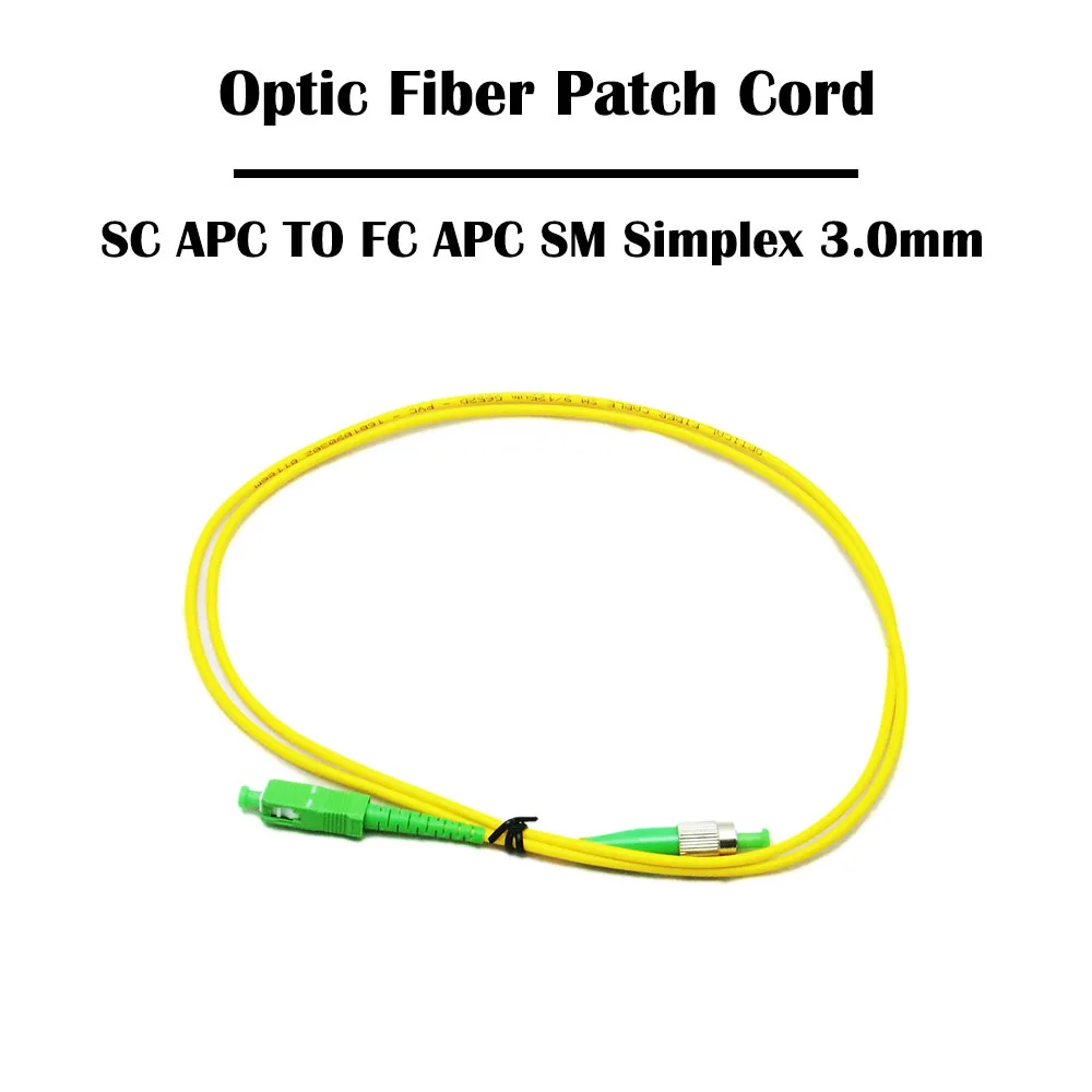 10 шт./лот 1 0 метров SC в FC UPC/APC оптоволоконный Соединительный шнур перемычка кабель