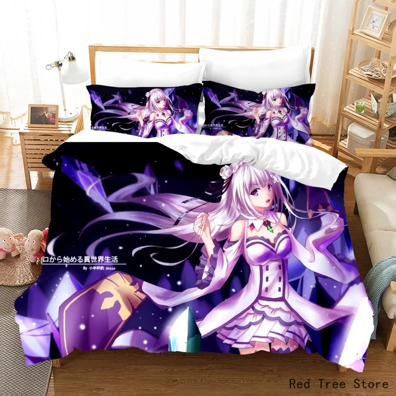 

Anime Collection Bedding Set Cartoon Printed Kids Girl Duvet Cover Bedroom Decoration with Pillow Case Twin Size 100% Polyester