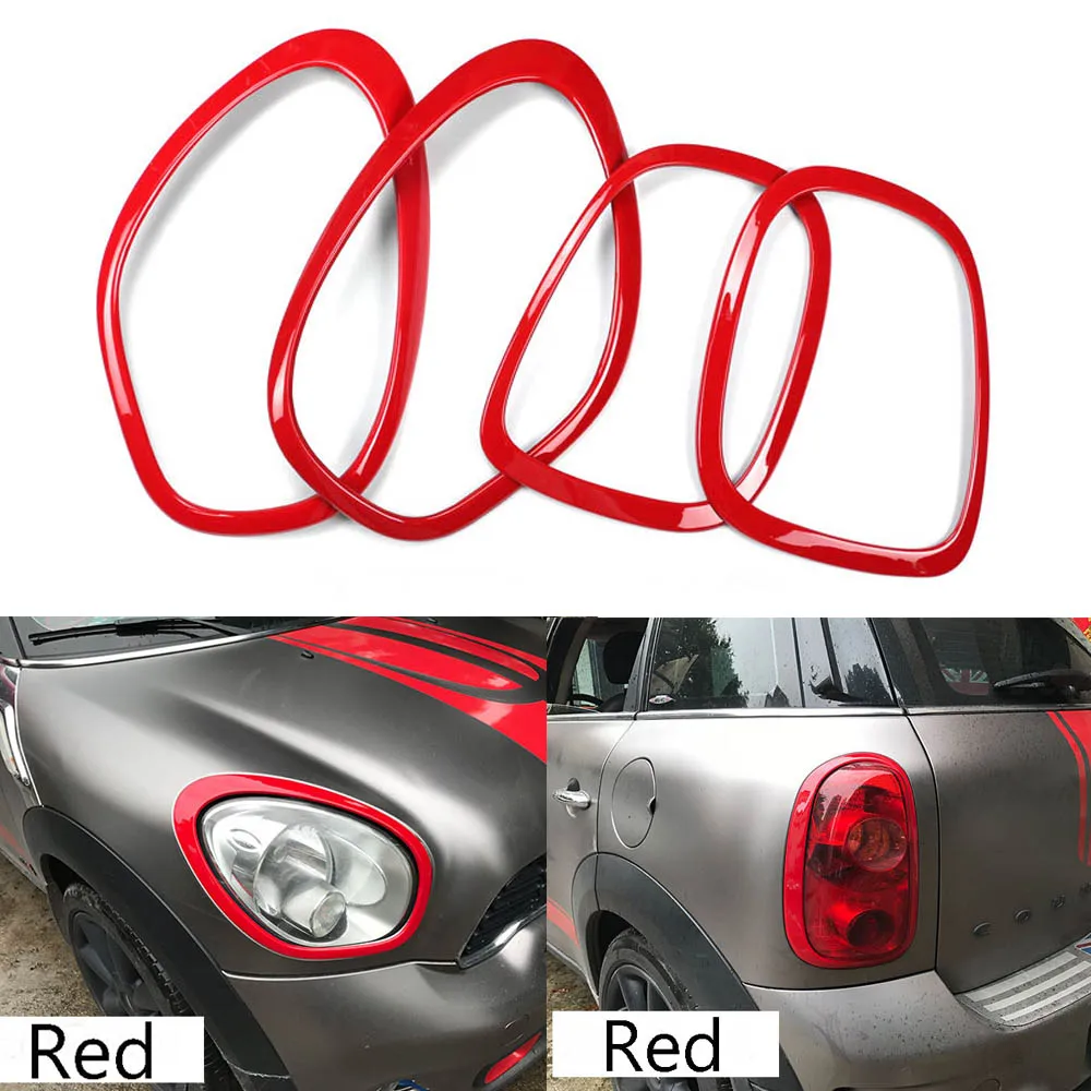 Headlight Taillight Border For Mini Cooper countryman R60 Decoration Stickers Rims Surrounds Car Styling kit car accessories | Автомобили