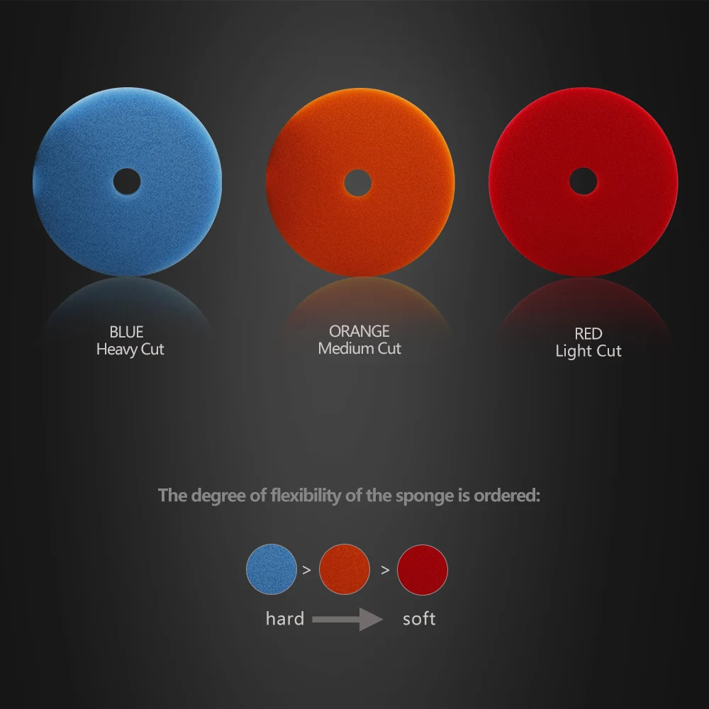 (Оптовая Продажа) SPTA 5 дюймов (125 мм) набор сверхмощных полировальных колодок для 125