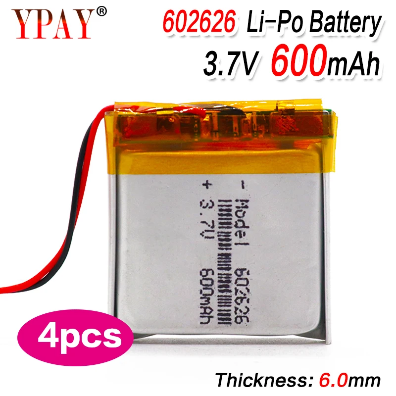 Полимерный литий ионный/литий ионный аккумулятор для смарт часов GPS 600 мАч 602525 602626