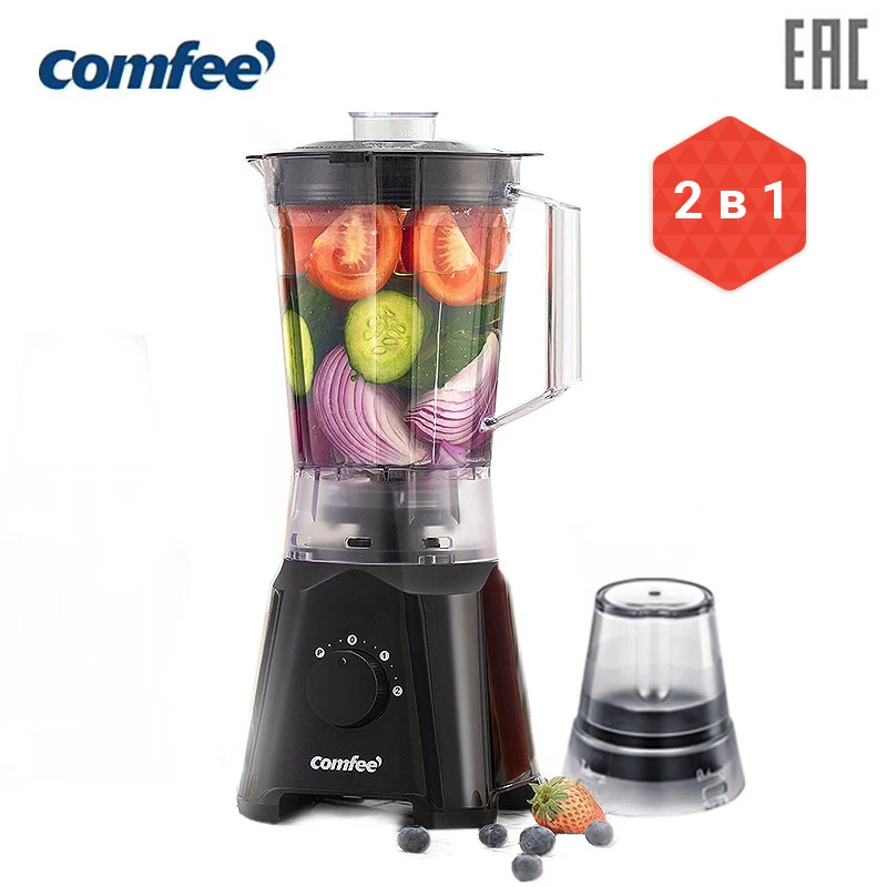 Настольный блендер миксер Comfee CF BL9001 объём 1 5л макс мощность 1000Вт MOLNIA|Блендеры| |