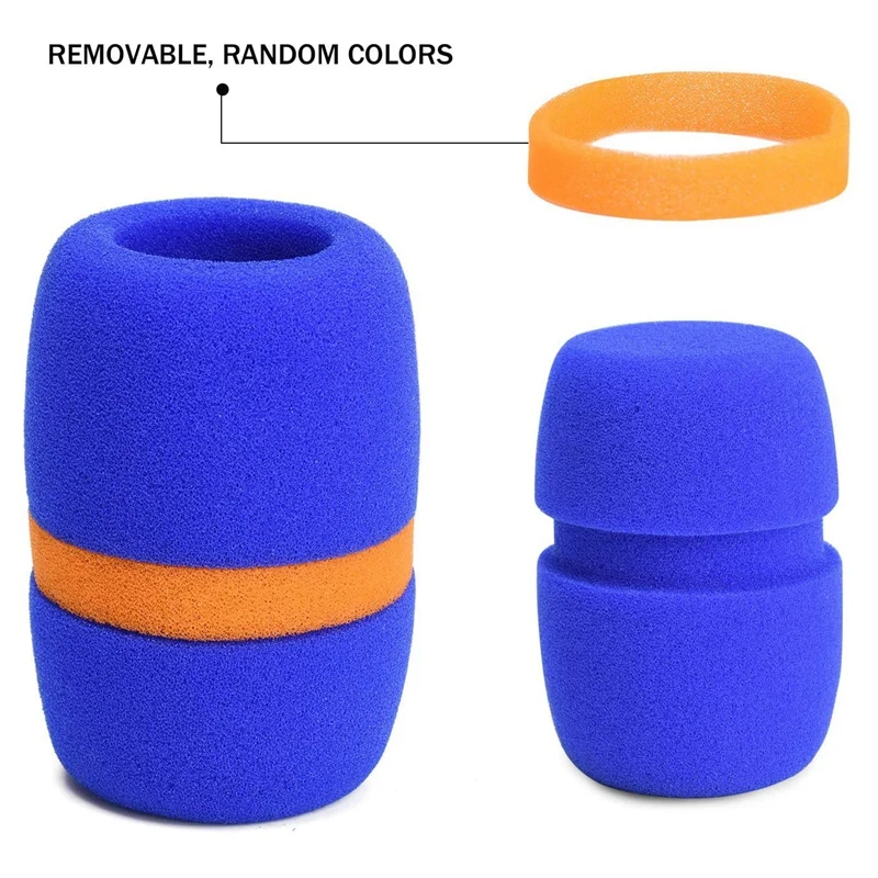 

HFES 10Pcs Headset Windscreen Thickened KTV Handheld Dust Proof Soft Sponge Microphone Cover Replacement Accessories