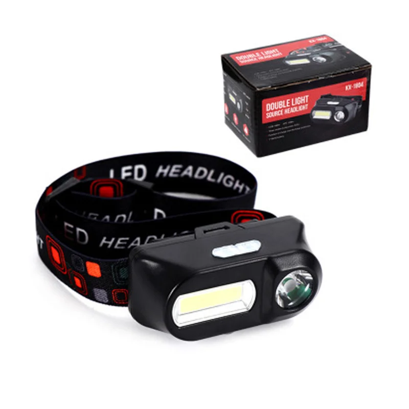

New Mini Portable Hand Press XPE+COB LED Headlamp USB Rechargeable Fishing Headlight Camping Head Lamp Caving Flashlight Torch