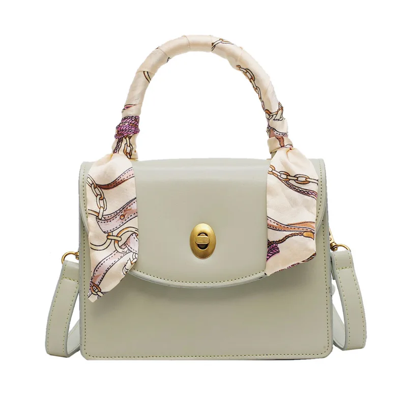 

Одноцветные кожаные вечерние сумки, женские маленькие сумки с шелковым шарфом, модные вечерние клатчи, дамские сумки через плечо