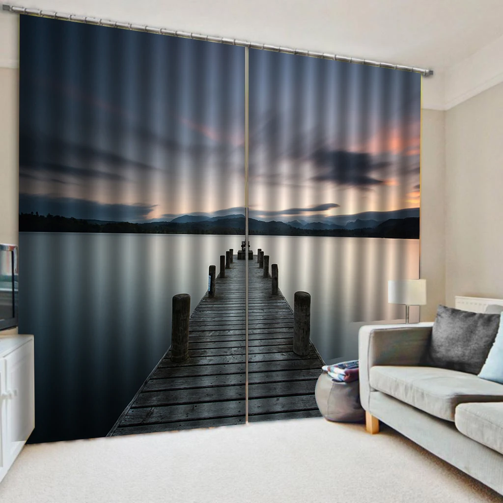 

Photo nature scenery ladnscape curtains 3D Blackout Curtains Living Room Bedroom Hotel Window