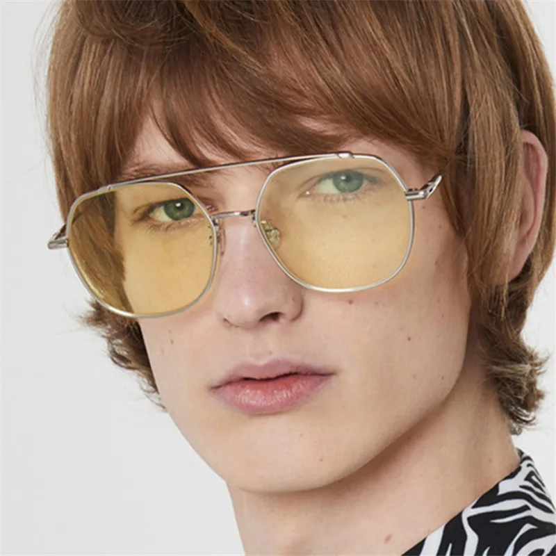 Солнцезащитные очки авиаторы квадратные для мужчин и женщин модные повседневные